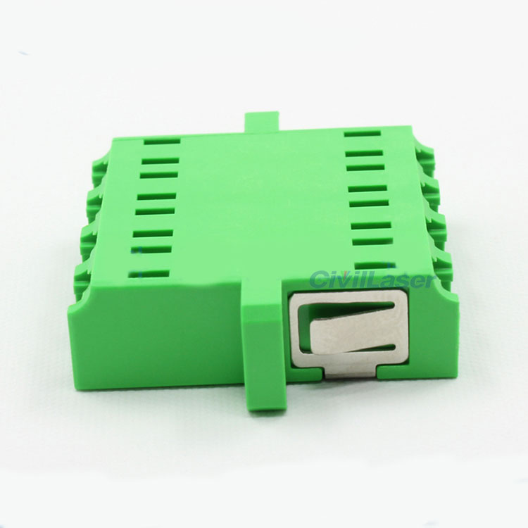 LC一体式単一モード四芯緑色プラスチック製光ファイバアダプタ